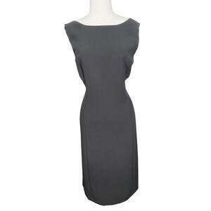 Tahari Arthur S. Levine Women's Professional Dress Size 16 Black Sleeveless
